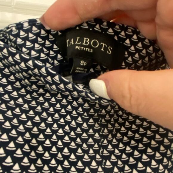 Talbots | Sailboat Nautical Print Heritage Pants | NWOT | Size: 8P - Picture 4 of 8